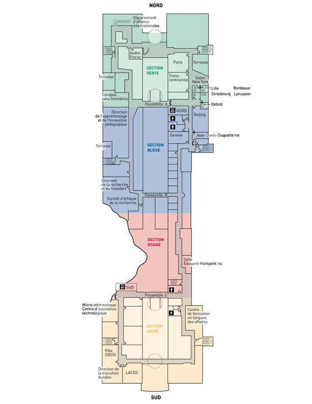 3rd floor plan of the Côte-Sainte-Catherine Building